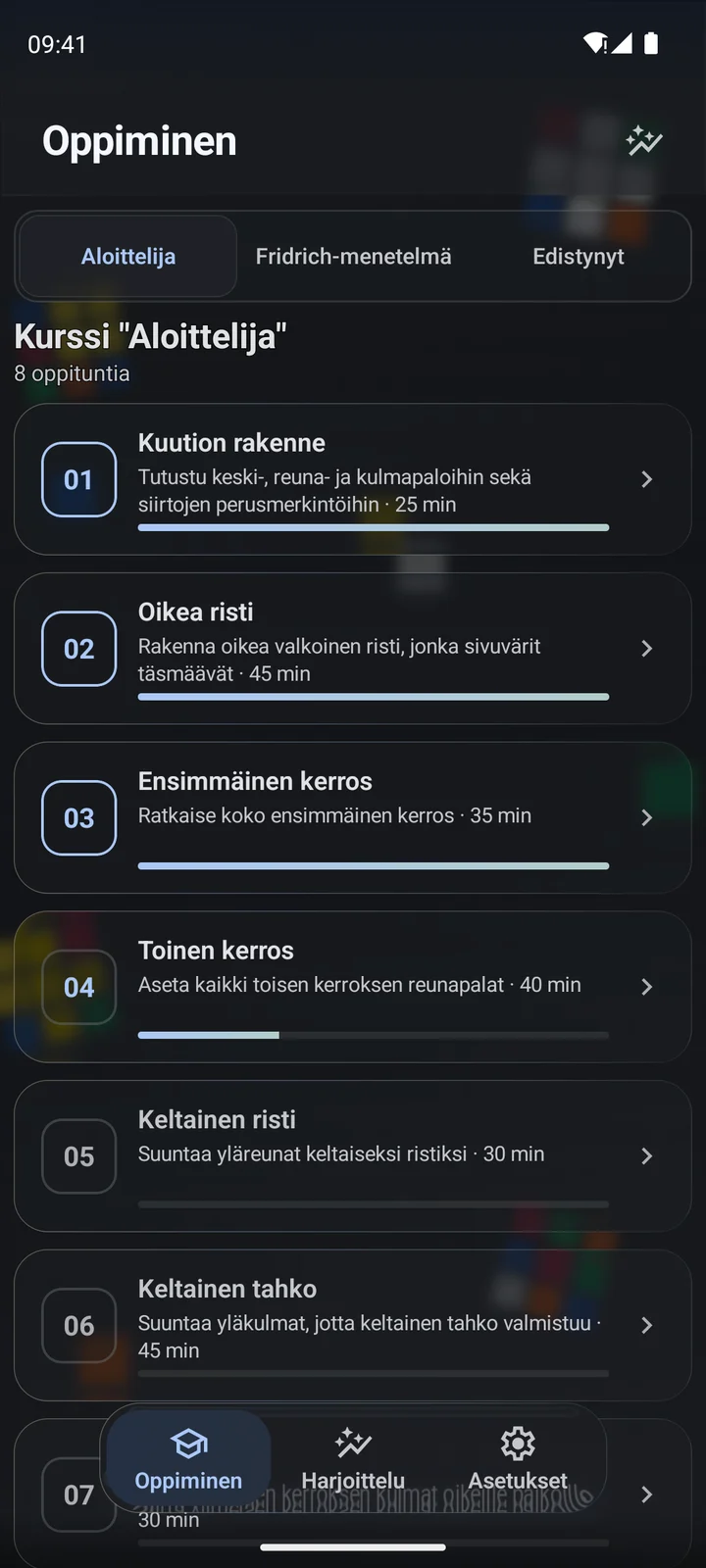 Cubiq · Aloittelijasta edistyneisiin tekniikoihin · Suomi