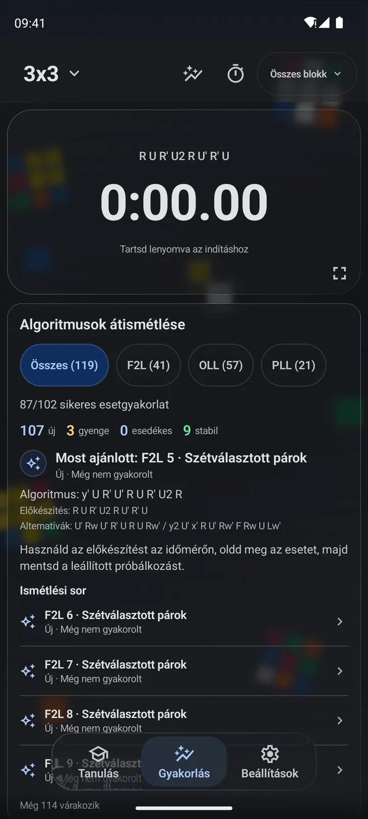 Cubiq · Algoritmusok és szakaszok gyakorlása · Magyar