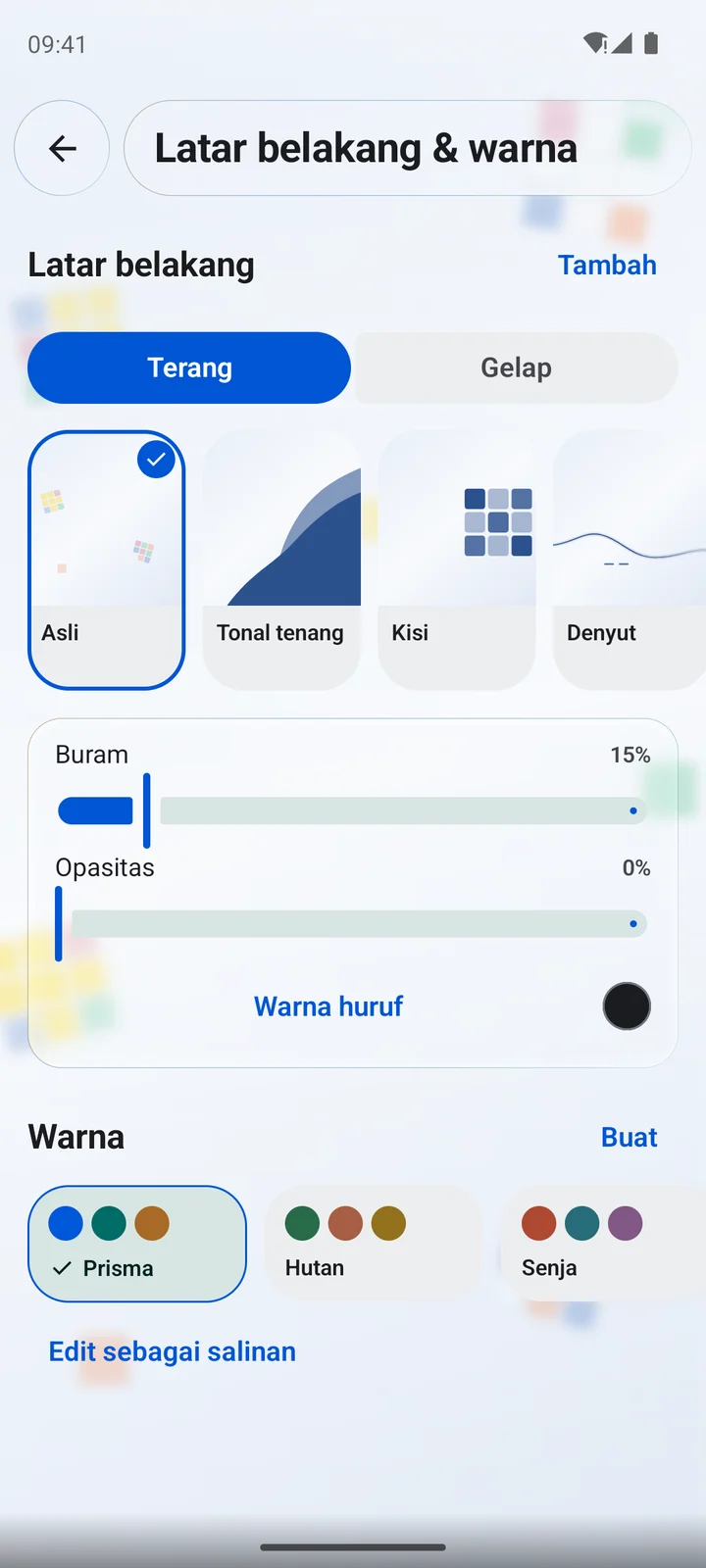 Cubiq · Tampilan Anda sendiri · Bahasa Indonesia
