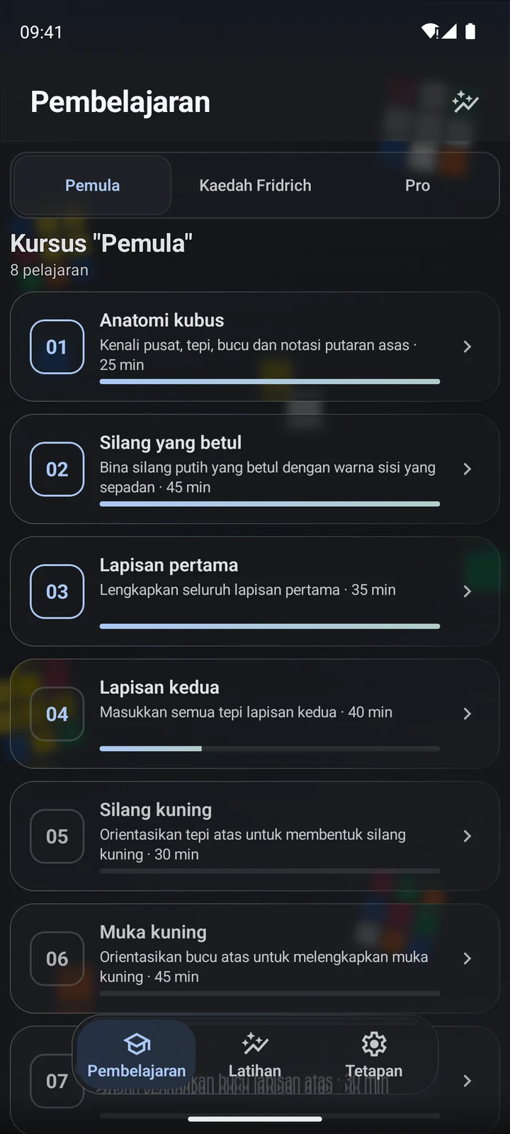 Cubiq · Dari pemula hingga teknik lanjutan · Bahasa Melayu