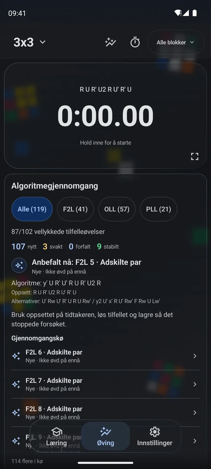 Cubiq · Tren algoritmer og trinn · Norsk (bokmål)