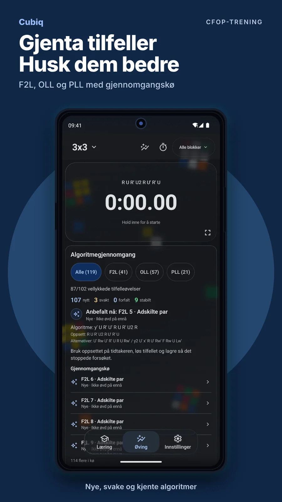 Cubiq · Tren algoritmer og trinn · Norsk (bokmål)