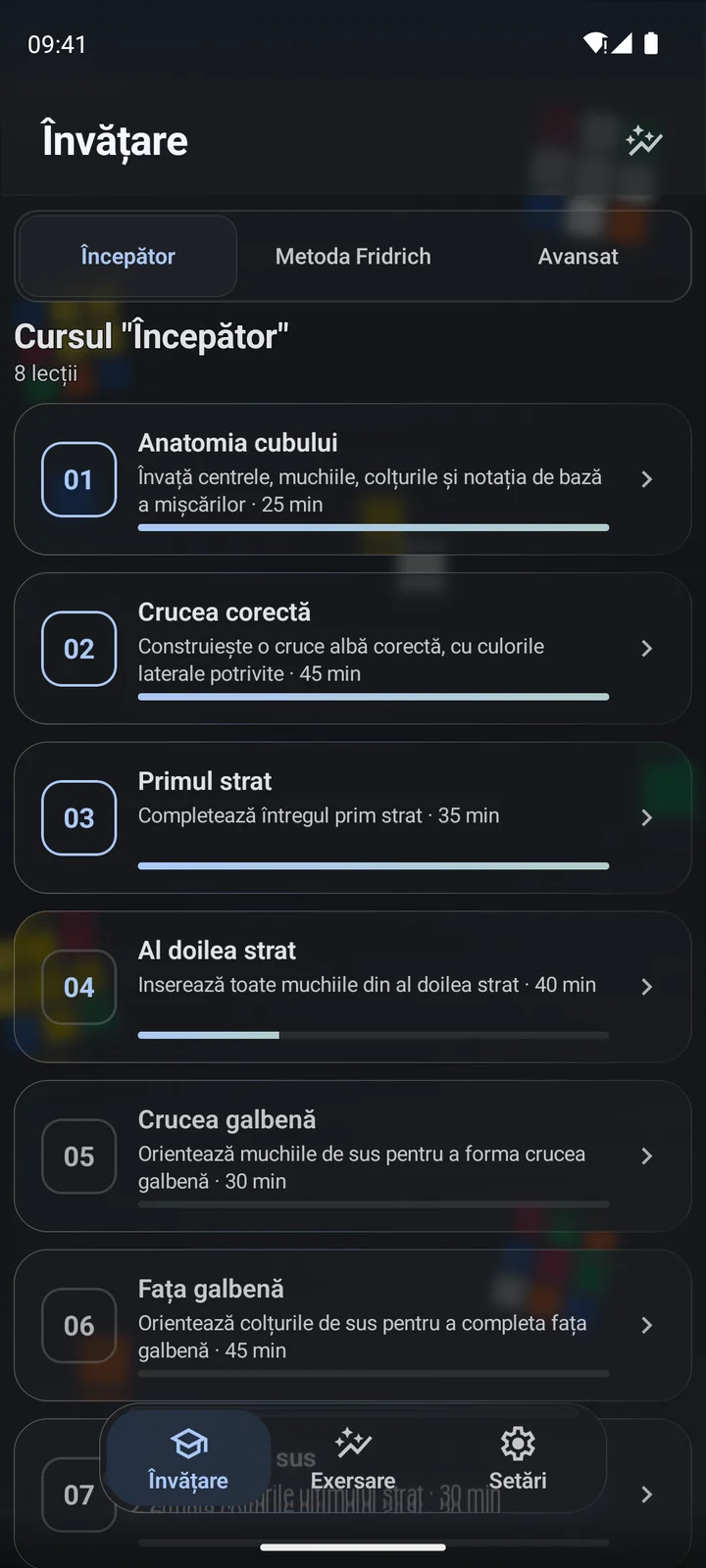 Cubiq · Învățare de la începător la tehnici avansate · Română