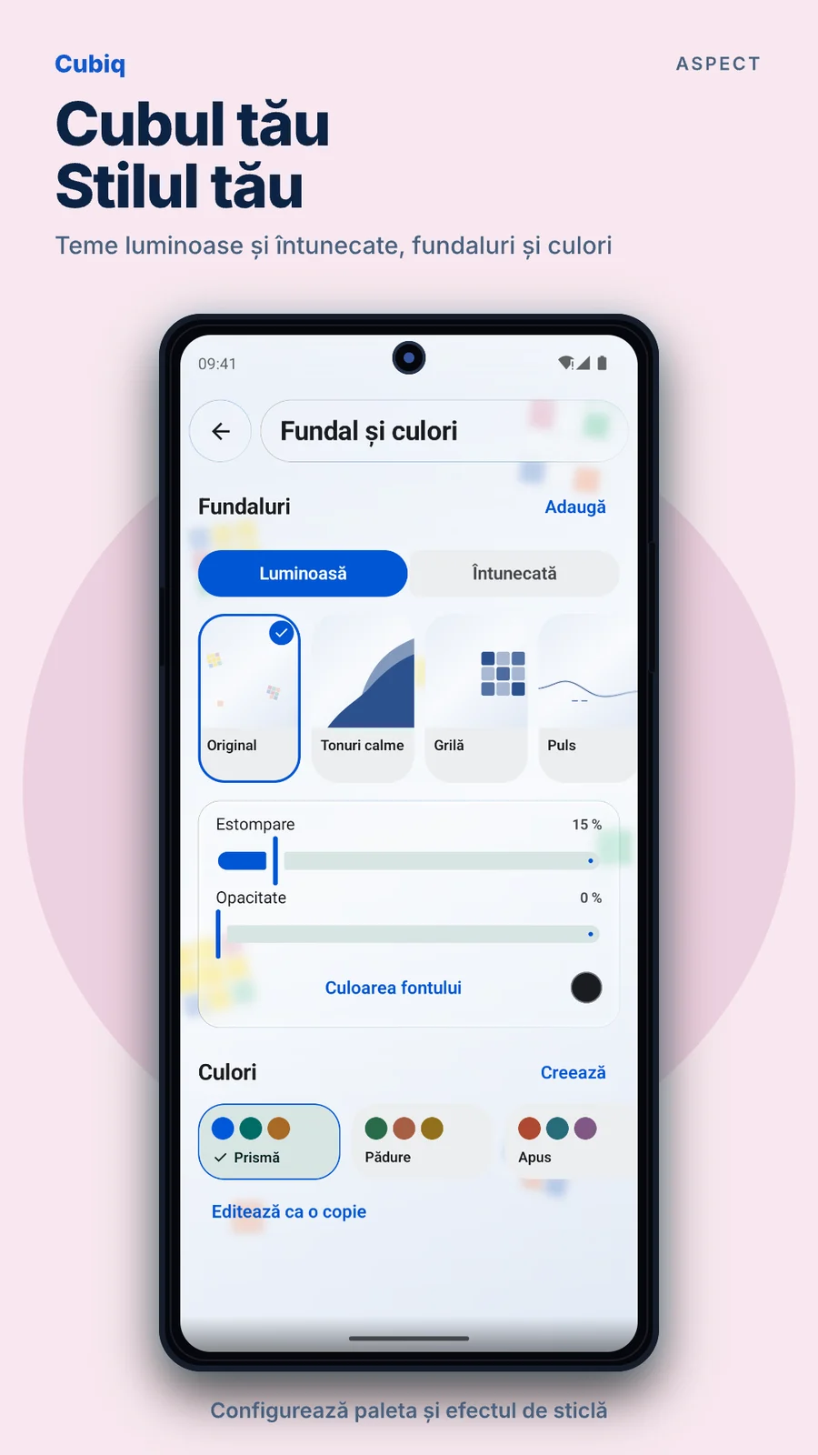 Cubiq · Aspect propriu · Română