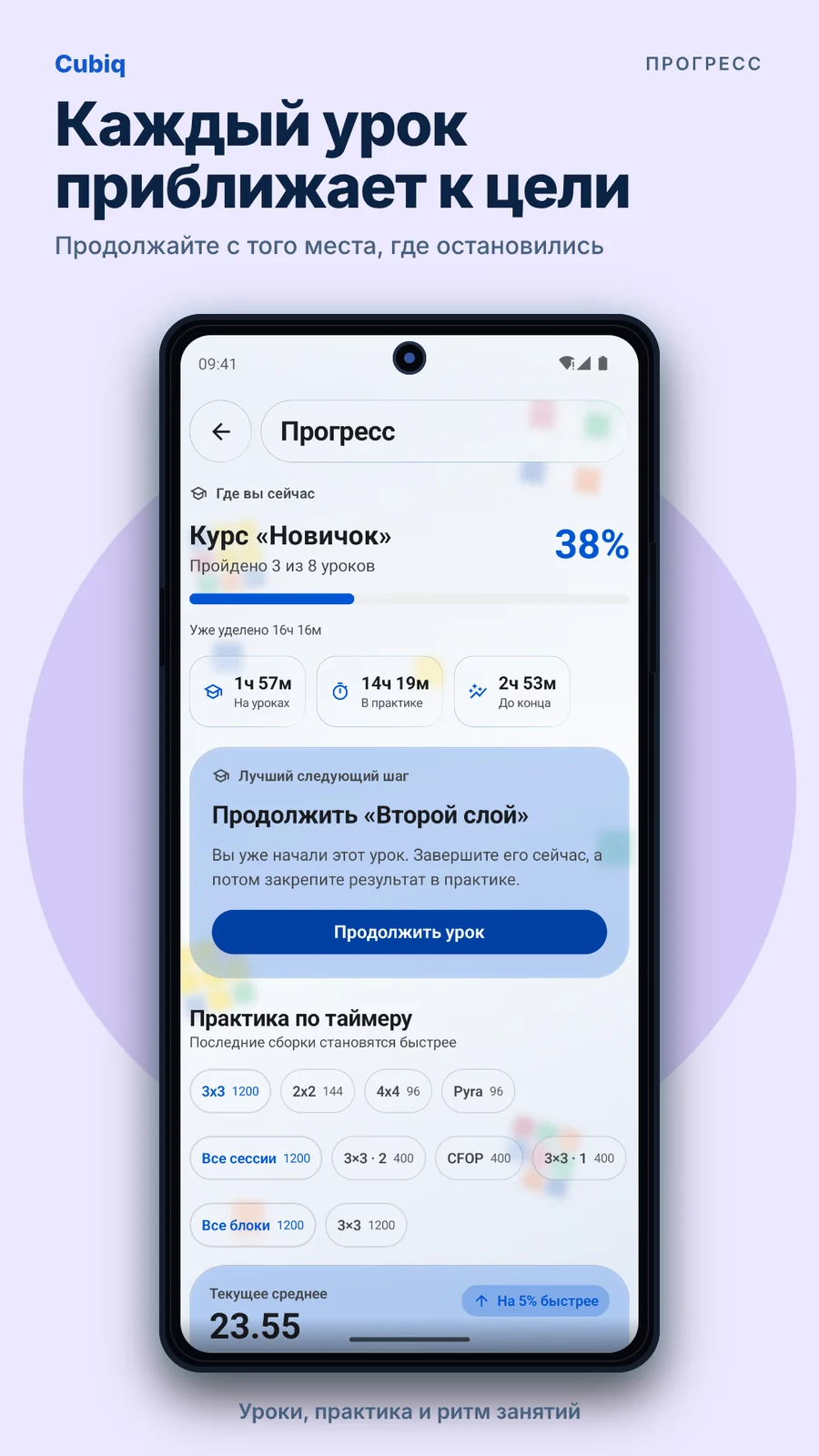 Cubiq · Статистика и прогресс · Русский
