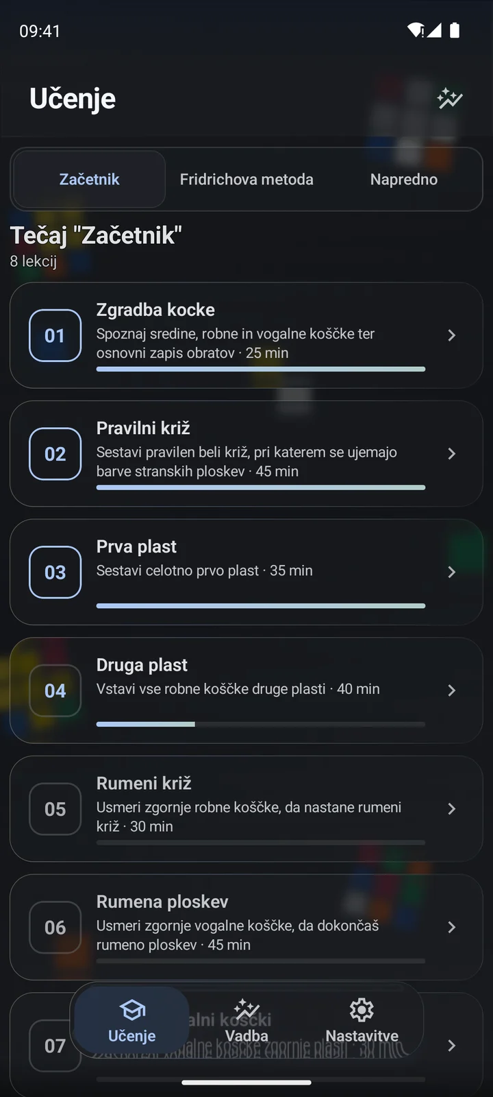 Cubiq · Učenje od začetnika do naprednih tehnik · Slovenščina