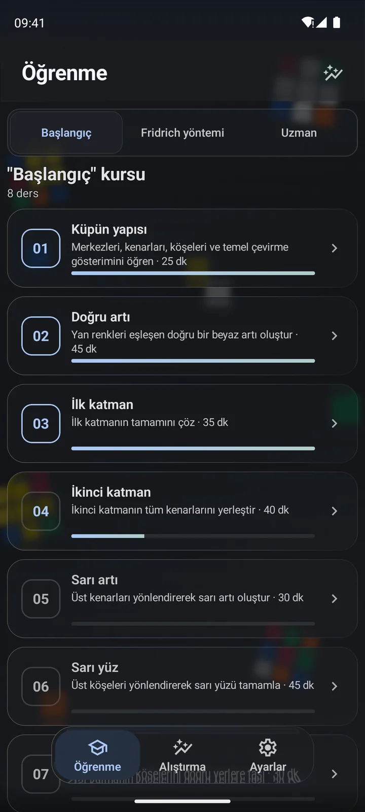 Cubiq · Başlangıçtan ileri tekniklere öğrenme · Türkçe