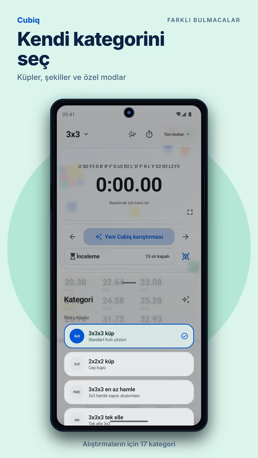 Cubiq · 17 kategorinin tamamı · Türkçe
