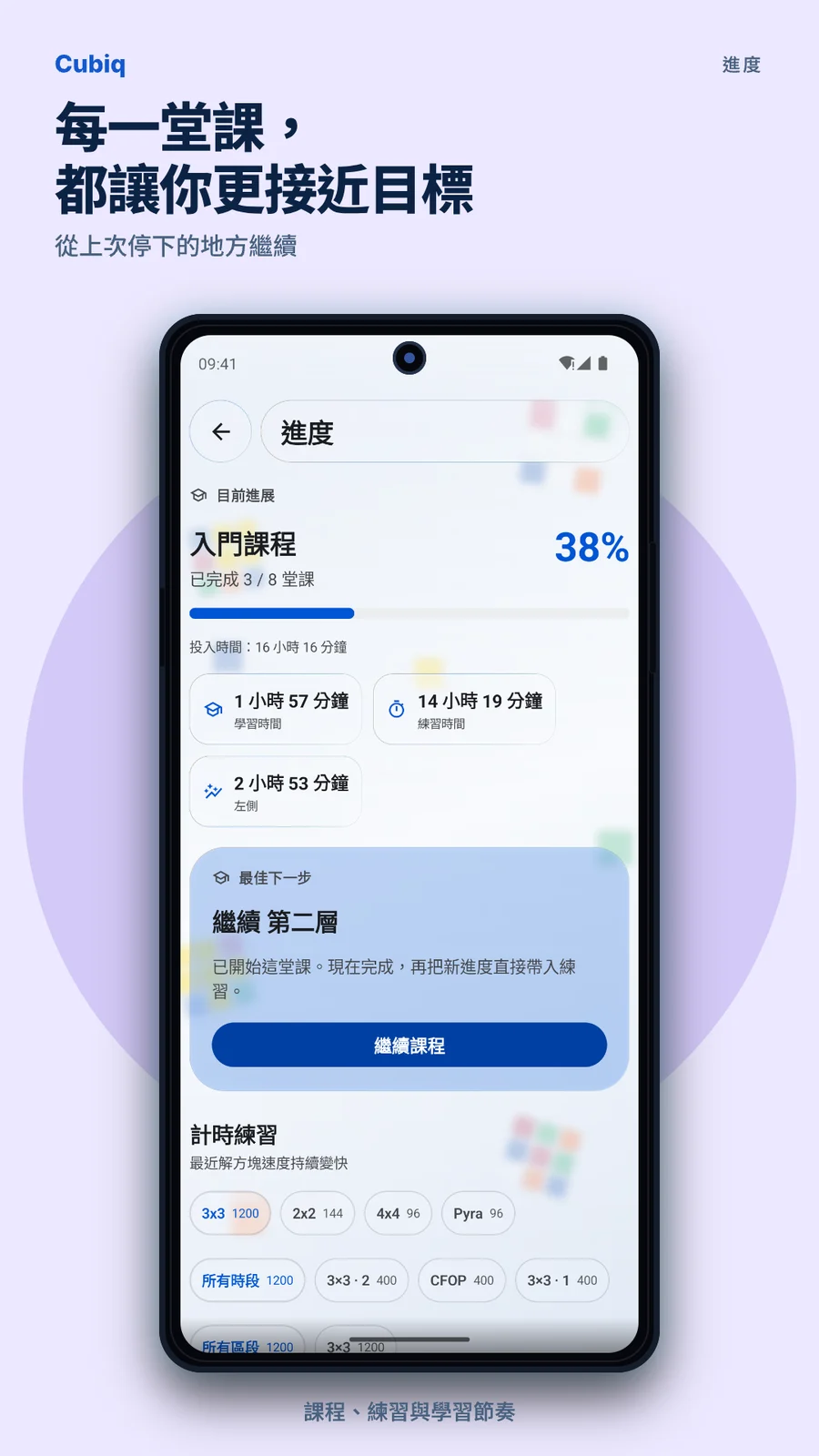 Cubiq · 統計與進度 · 繁體中文
